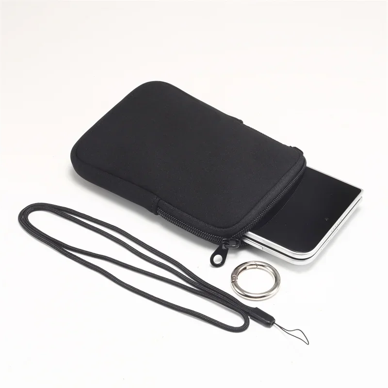 Multipurpose Zipper Waist Bag Folding Mobile Phone Pouch