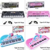 Chriyungel Kids Electronic Piano Keyboard with Microphone  61 / 37 Keys Organ Musical Instrument Toy Gift for Child Beginners 5
