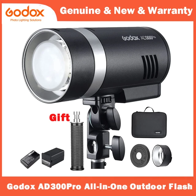 GODOX AD300 Pro Outdoor Flash Strobe for Canon Sony Nikon Fuji Olympus  Panasonic 2600mAh Lithium Battery for Photography - AliExpress