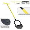 Half Moon Edger Trimming Shovel Manual Saw-Tooth Hand Lawn Trimming Tool with T-Grip Landscaping Edging Tools for Sidewalk Grass 5