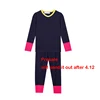 As 2025 kids girl boy set baby modal stretchy - Pink cuff pjs