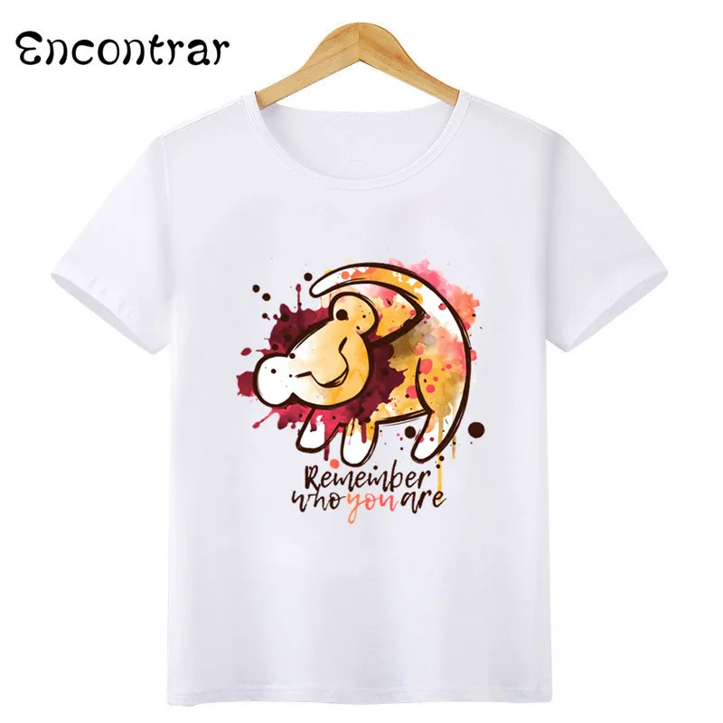 Disney Kids T-shirt HAKUNA MATATA Lion King Cute Simba Print Girls Clothes Baby Boys T shirt Funny Children clothing,HKP2447 5