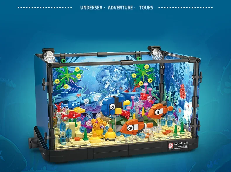Lego Moc Aquarium Poissons