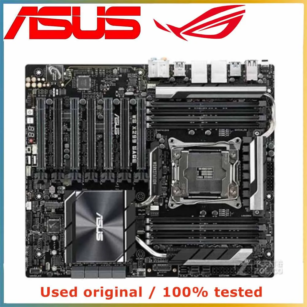 

For Intel X299 For ASUS WS X299 SAGE Computer Motherboard LGA 2066 DDR4 128G Desktop Mainboard SATA III PCI-E 3.0 X16