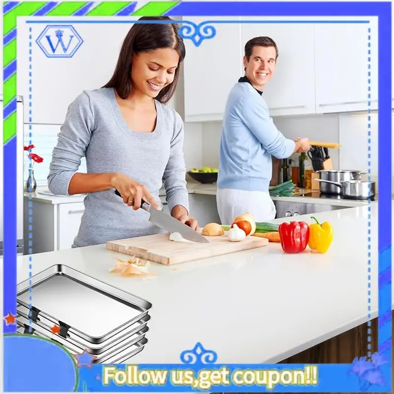 Easy To Use 12PCS Baking Sheet Stackers Tray Stackers Baking Sheet Rack Tray For Cookie Sheets For Kitchen, Picnic, BBQ