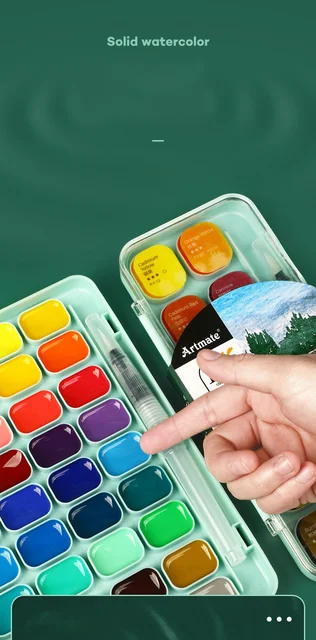 artmate watercolor cake set 18 colors