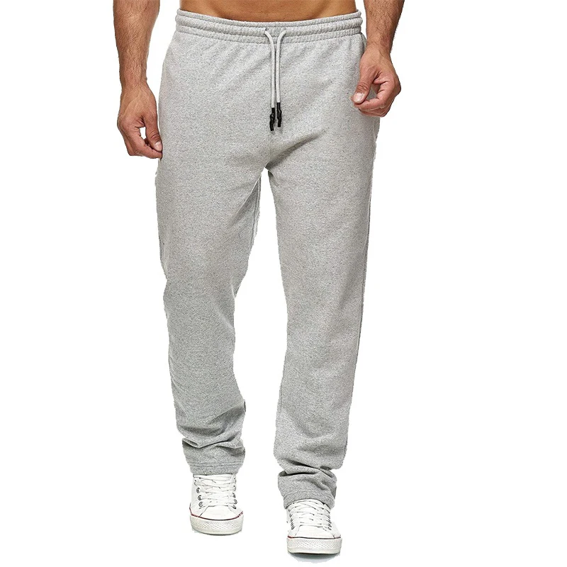Custom Logo Men's Sweatpants Autumn Spring Hip Hop Fitness Clothing Fashion Casual Bodybuilding Sport Streetwear Male Pants