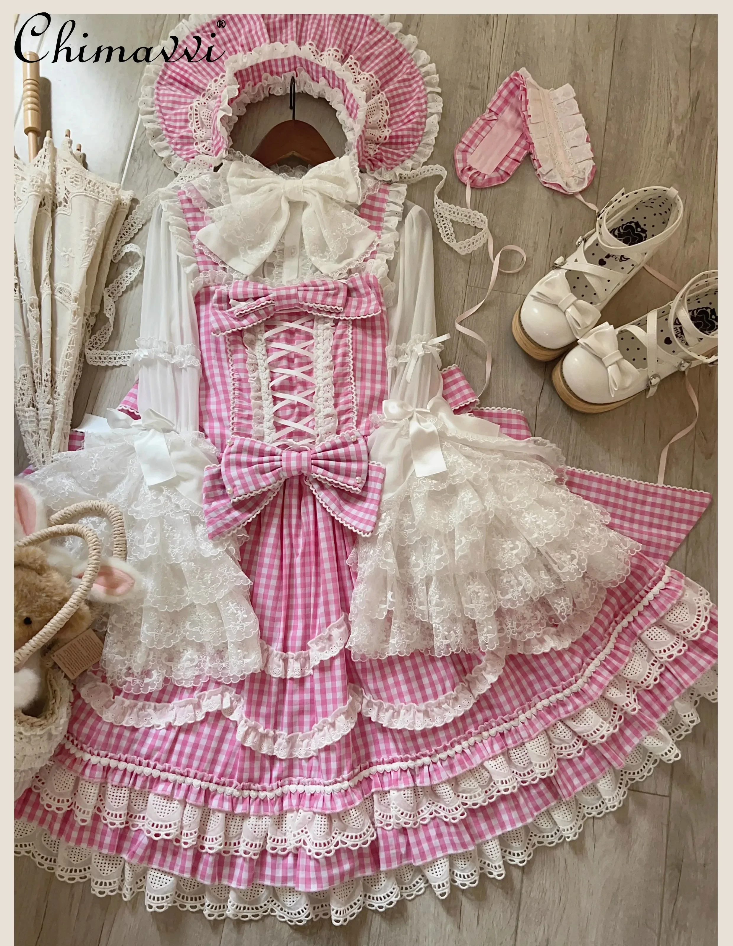 pink plaid pinafore dress Nobody's Child - Pinafore Mini Dress - Women - Polyester - 0 US
