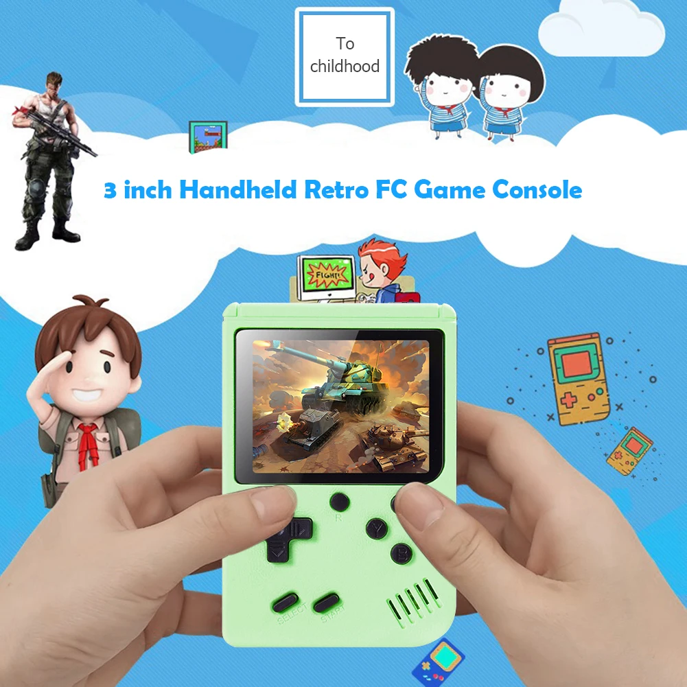 800 IN 1 Retro Video Game Console Portable Pocket Mini Handheld Game Players 3.0 Inch LCD Screen Gaming Console for Kids Gift