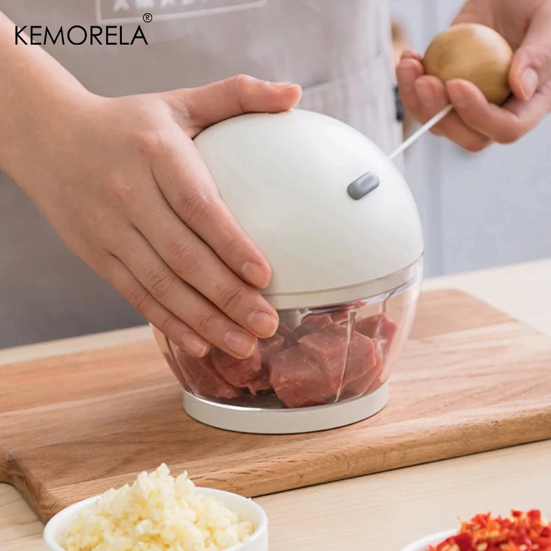 1PCS Multifunctional Garlic Press Manual Food Rope Processor Vegetable Chopper Meat Slicer Hand Mincer Kitchen Tool