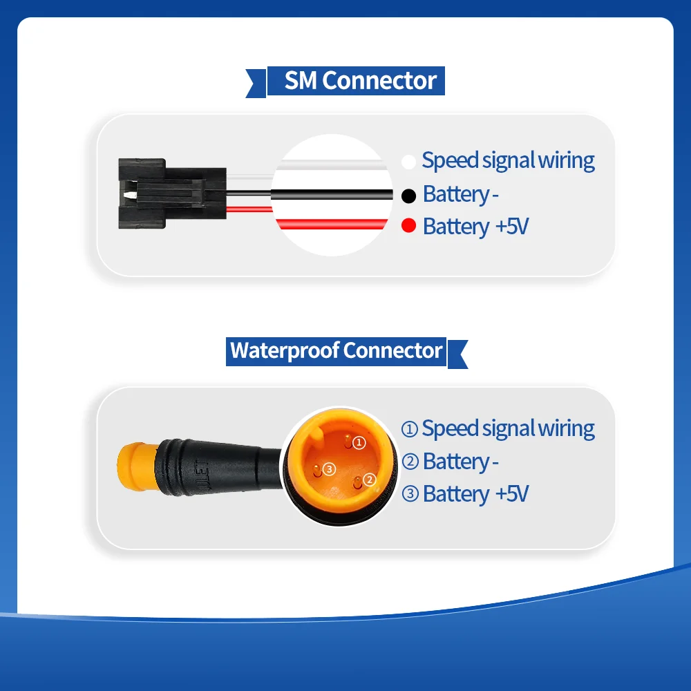 Universal Voltage Ebike Thumb Throttle with 3 Pin Connector