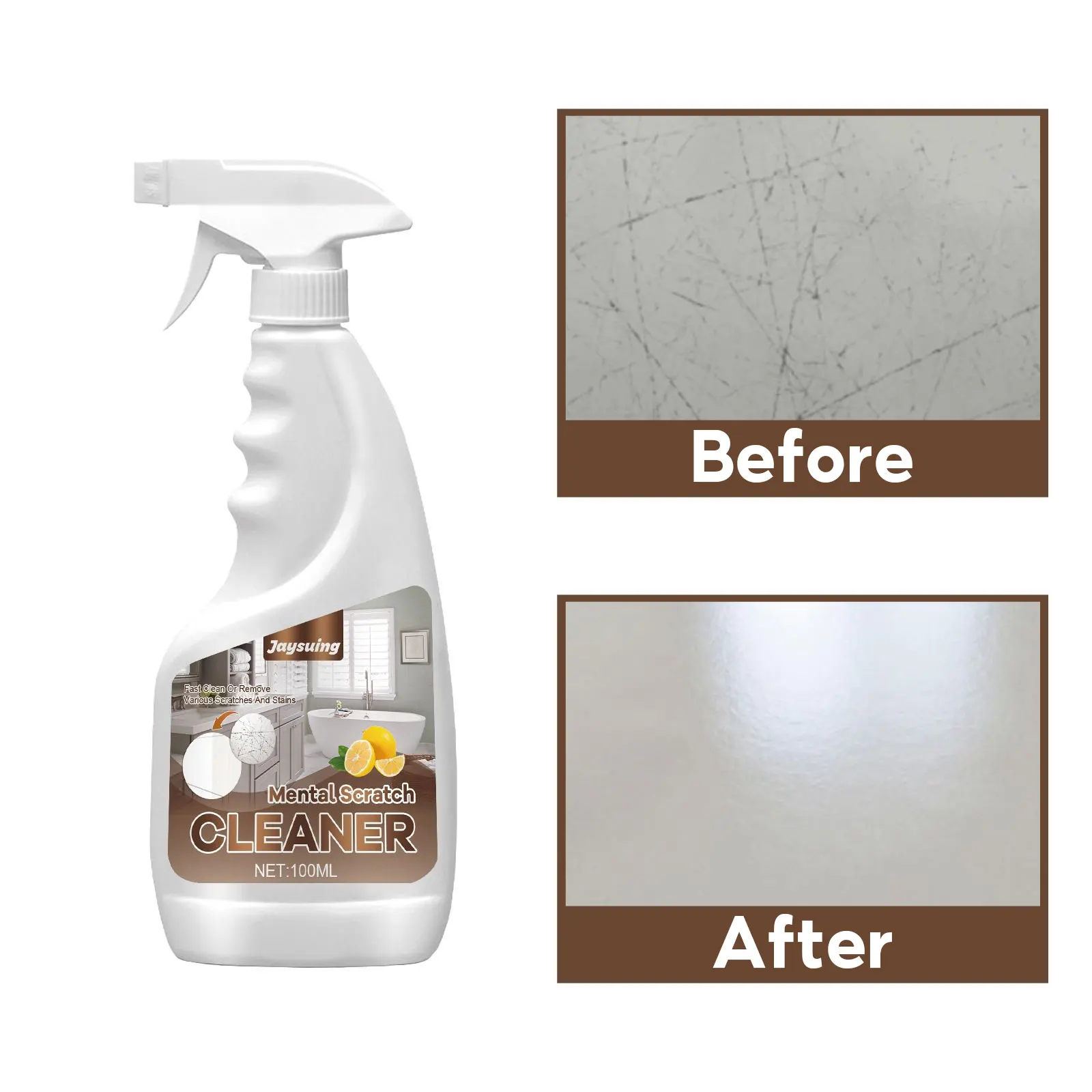 Tile Cleaning Spray Brightening Ceramic Tile Cleaner Toilet Descaling Bathroom Floor Multipurpose Cleaner Scratch Repair