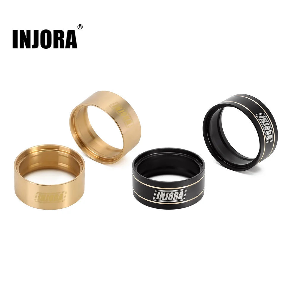 INJORA クローラー用　ビートロックホイール、真鍮リングセット　1.9 INJORA クローラー用 ビートロックホイール、真鍮リングセット