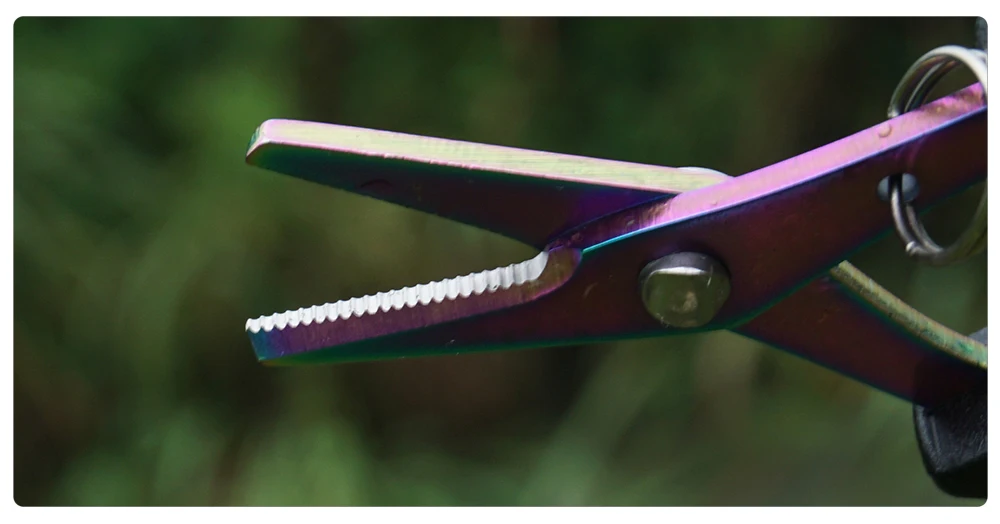 Hirisi Edelstahl Angeln Schere Tragbare Schere Zange Cut PE linie Geflecht Linie Cutter Plies Angeln Werkzeuge Zubehör – Detail 3