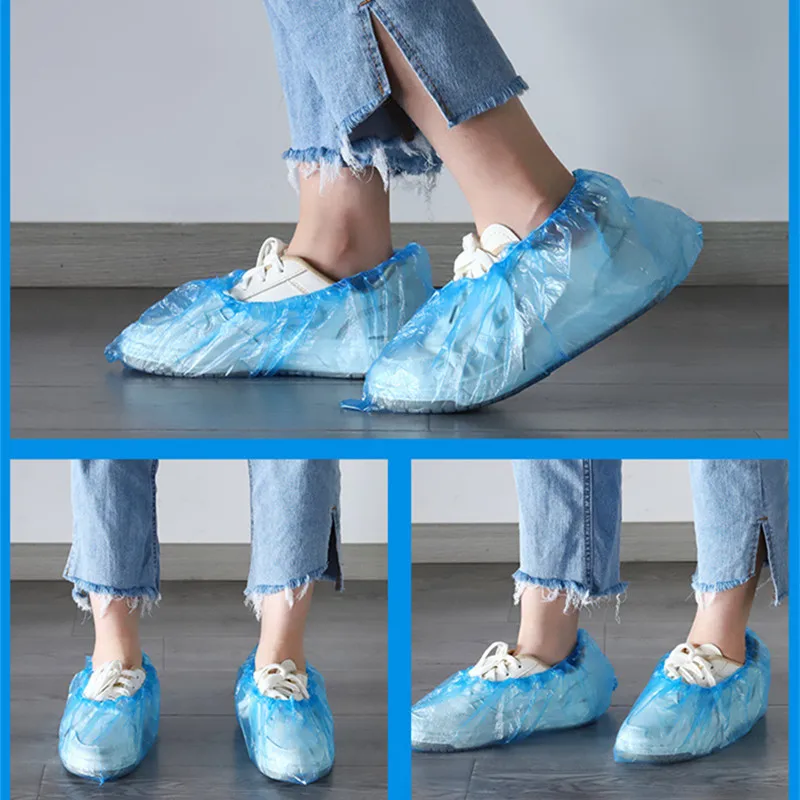 Disposable Shoe Covers Waterproof Overshoes Dustproof Reusable Boot Cover Dispense For Home Rainy, Factory Protective Shoe Cover