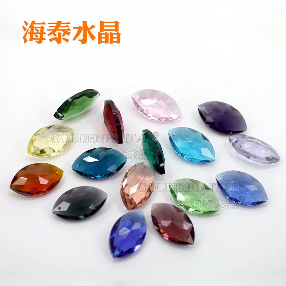 Camal 5Pcs Horse Eye Hanging Faceted Crystal Suncatcher Ball Prisms Pendants Chakra Colorful Beads Rainbow Maker Home Decor Gift