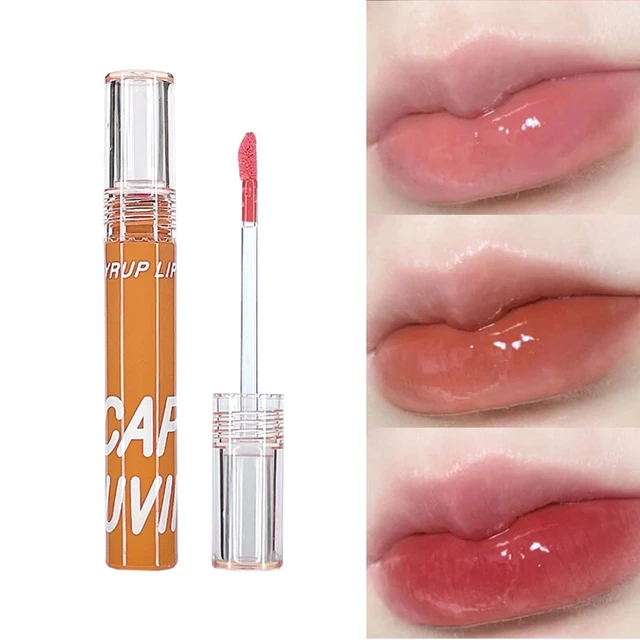 Black Mirror Water Lip Gloss Lip Glaze Transparent Glass Lip Oil Waterproof  Liquid Lipstick Nude Brown Clear Tint Makeup 1PC - AliExpress