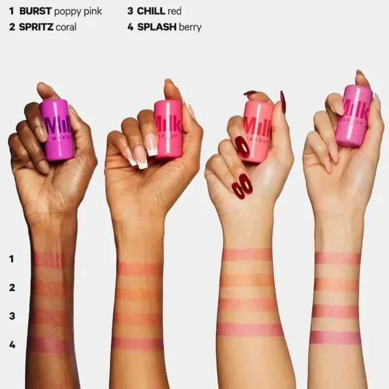 Wholesale Milk Makeup New Blush Stick Cooling Water Jelly Jelly Blush Stick Lip Balm 2 in 1 Multi-color Makeup 5