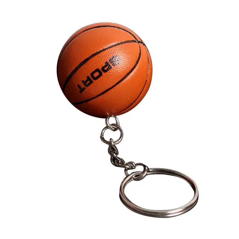 

Mini Sports Keychain Bulk Basketball Party Favors Keyrings Football Baseball Basketball Sports Keychain For Car Keys Backpack