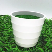 Artificial Pot Plants Pot Nursery Pot  Artificial Lawn Vase White Plastic Thick Plant Flower Pot Home Garden Decoration 6