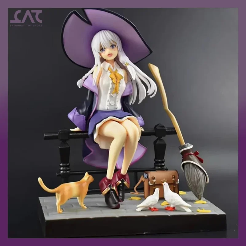 

26cm Wandering Witch Figures Elaina Figure Grey Devil Irenee Gk Limited Edition Resin Handmade Statue Figures Model Desk Toys
