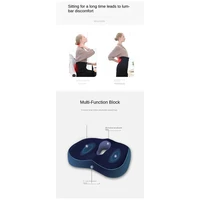 A53Q-Memory Foam Cushion Slow Rebound Office Chair Cushion Support Pillow Sedentary Buttock Pain Relief Massage Cushion 1
