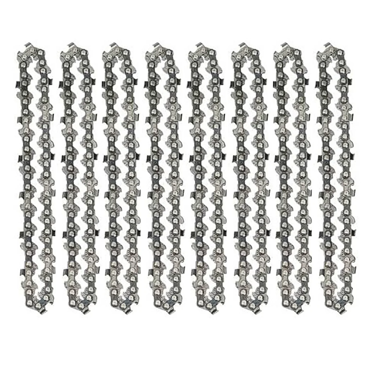 

8 Pcs 4 Inch Mini Steel Chainsaw Chain Electric Pruning Saw Accessory Garden Tool Replacement