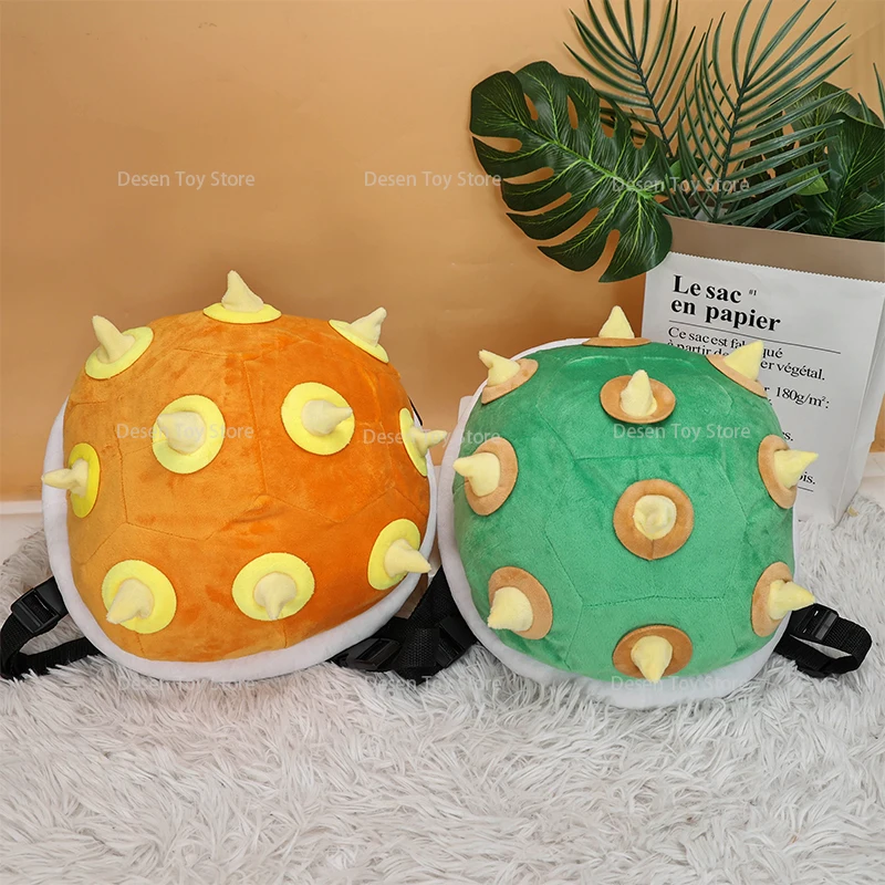 2 Stili Mario Bros Bag Bowser Bag Green Orange Anime Doll Plushie Schoolbag Regali Per Il Compleanno Di Natale