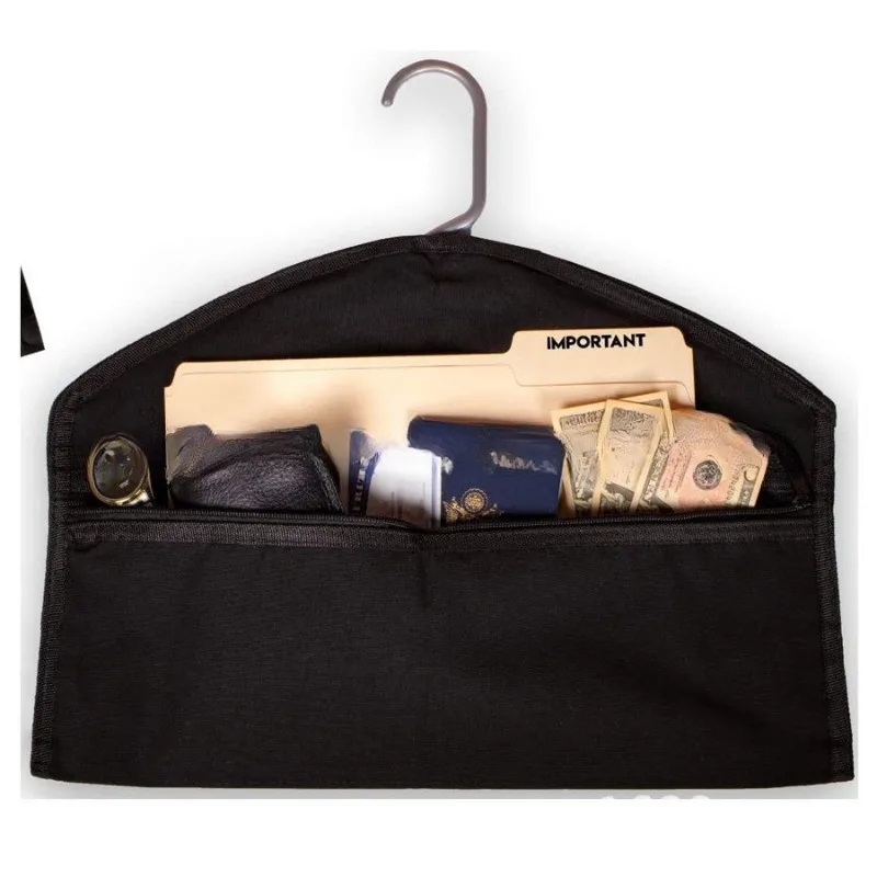 Oxford Fabric Storage Bag Hidden Security Hookable for Travel Home Use Anti Theft Concealed Hanging Clothes Pocket Valuables 5