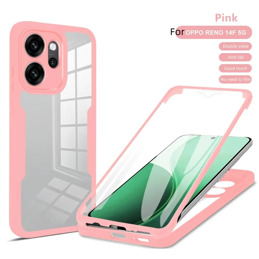 Enhanced 360° Anti-Drop Dual-Layer Full Body Protective Phone Case with Screen Protector Film