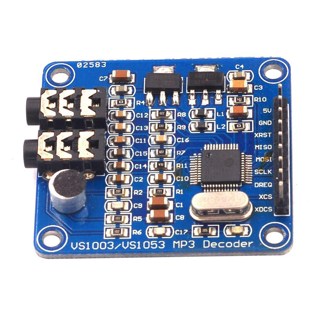 MP3 Module VS1003B Decode Modules Arduinos Breakout Board Small Accessory Excellent Performance Easy to Install