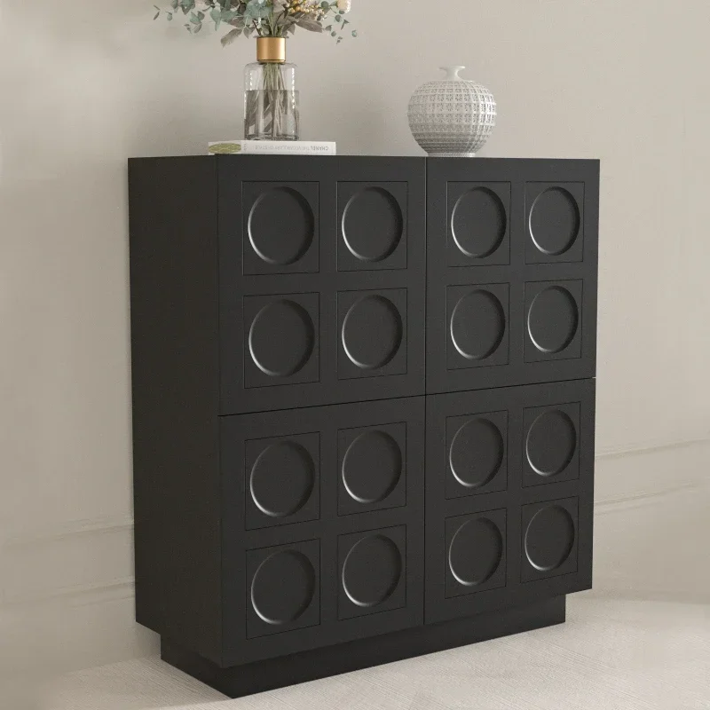 

Узкий шкаф-сервант, современный простой и строгий роскошный шкаф для гостиной