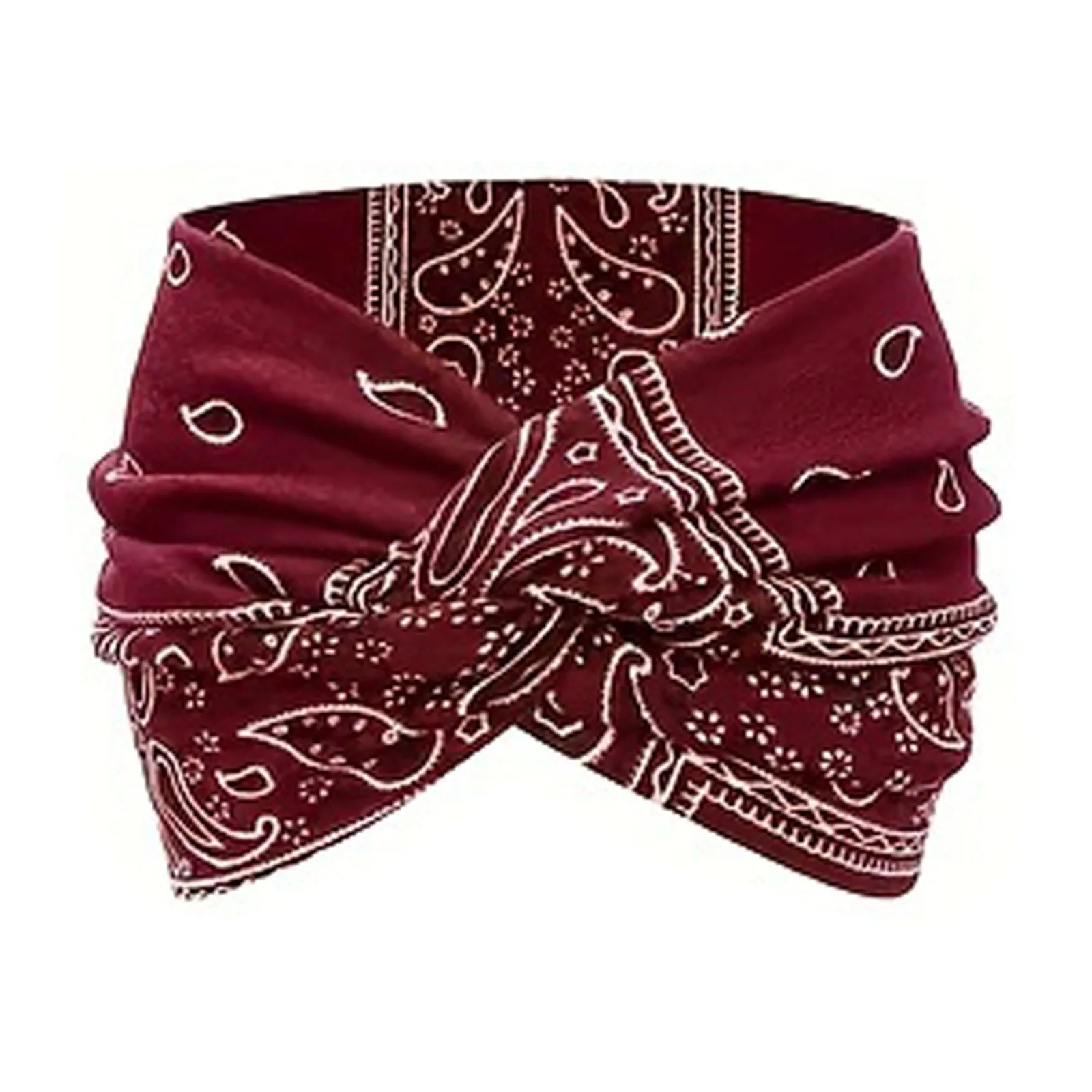 Verdrehte breite Stirnbänder für Frauen, extra großer Turban, Workout-Stirnband, modische Yoga-Haarbänder, Boho-gedrehte dicke Haar-Accessoires – Detail 4