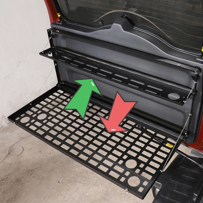 For Toyota FJ Cruiser 20062022 Black Foldable Aluminum Tailgate Rear