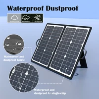 Panneau solaire monocristallin pliable de 1000W, kit de chargeur solaire portable et étanche, connecteur multi-sortie pour générateur solaire, camping, camping-car, caravane, voyage, maison, alimentation d'urgence hors réseau. 5
