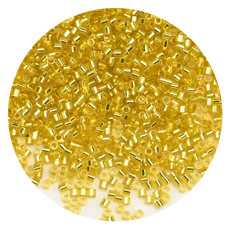 11/0 japanische silbrige Glas-Zylinderperlen für die Herstellung von Bastelschmuck, 20 Farben, 1,6 mm, silbrige, farbig gefütterte Mini-Perlen, 1111 Stück/Packung – Detail 20