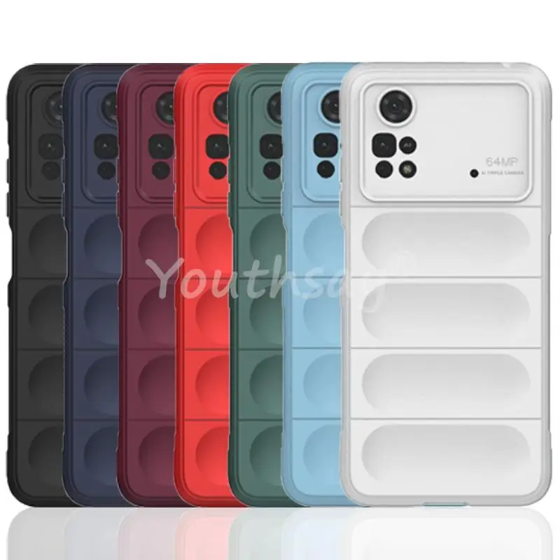 Per Xiaomi Poco M4 Pro Custodia In Silicone Tpu Fundas Protector Anti-Drop Cover Poco F5 Pro X5 M5 F4 X4 Gt M4 Pro X4 Pro X3 F3 Gt Case