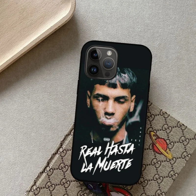 Anuel AA Rappers Black Shockproof Soft Phone Case