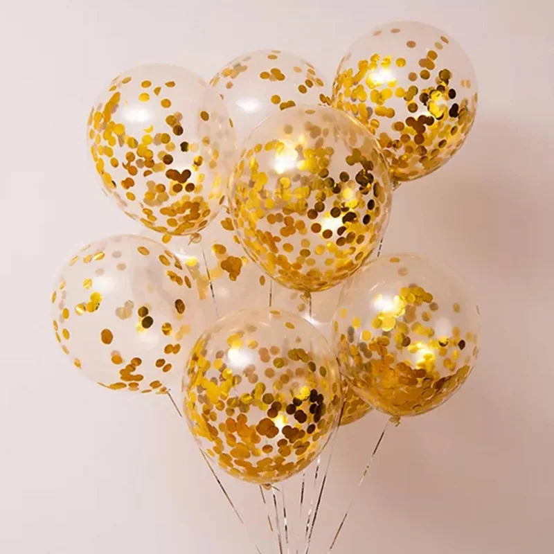 10g/bag Paper Confetti Party Decorations Wedding Birthday Round Transparent Filled Balloon