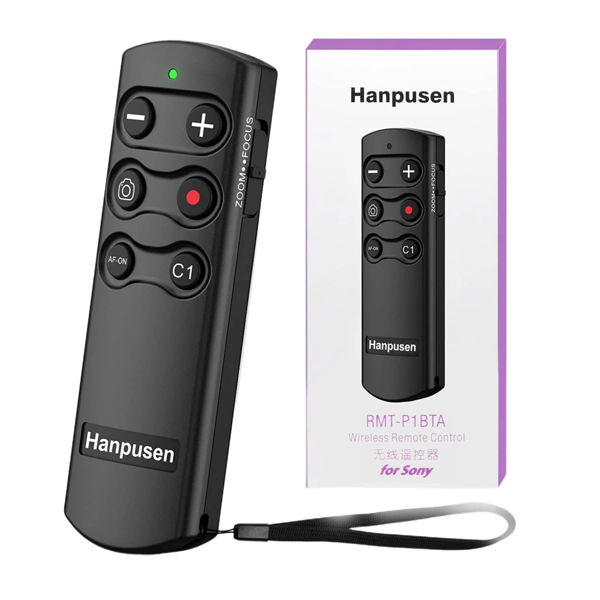 Hanpusen RMT-P1BTA Camera Remote Wireless Shutter Release Take Photos and Videos Camera Remote Shutter Button Camera Remote Shutter Release For Sony ZV-1F, A7RV, A7IV, ZV-E10, A6700, A7CR