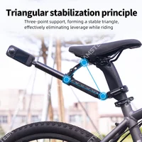 Camsteer – support de siège arrière de vélo, vue de 3ème personne GoPro 13 12 supports de caméra pour Insta360 X5 X4 AcePro DJI Osmo360 Action 6 5Pro 4
