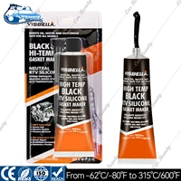 High Temperature Black RTV Silicone Gasket Maker Sealed Oil Resistant Waterproof Quick Dry for Bonding Automotive Engine Parts 1