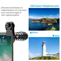 APEXEL 10 in 1 Mobile phone Lens Kit 22X Telephoto Fisheye lens Wide Angle Macro Lens+CPL Star Flow Filters for all smartphones - Image 5
