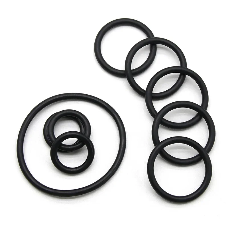 Rubber O Rings Washers 10pcs NBR CS2 3 4 mm OD5~100mm