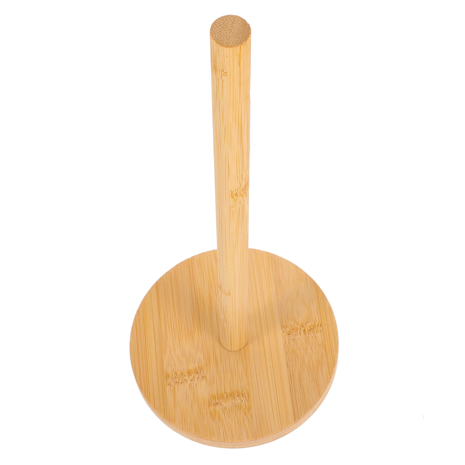 Bamboo Paper Towel Holder Kitchen Paper Roll Stand No Drill Bamboo Rack Vertical Storage Bathroom Hardware Home Improvement