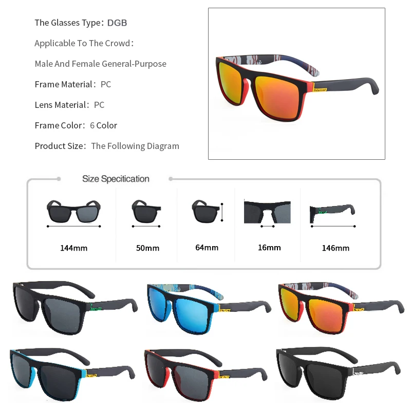 Brand Men Polarized Sunglasses For Fishing Women's Driving Shades