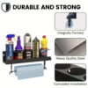 5Aerosol Spray Can/Paper Towel Holder,Paint Bottle Storage Rack,Steel Wall Mount Shelf,Tool Organizer for Garage,Craft Workspace 4
