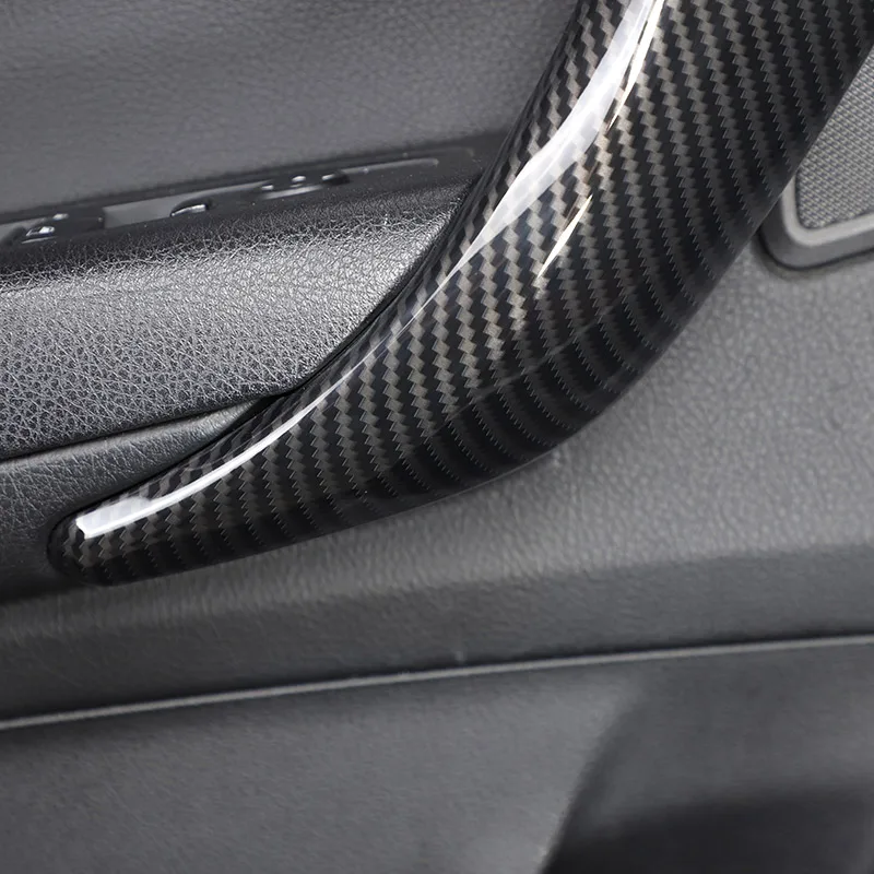 Armrest Panel Cover For BMW 1 2 Series F20 F21 F22 F23 2012- ABS Carbon Fiber Car Inner Door Armrest Handle Cover Trim Sticker Car Accessories