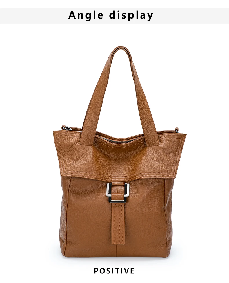 Echte Leder-Handtaschen für Damen, Neue Schulter-Messenger-Tasche, Lässige Erstklassige Rindsleder-Tragetasche, Große Kapazität, Weich und Modisch – Detail 9
