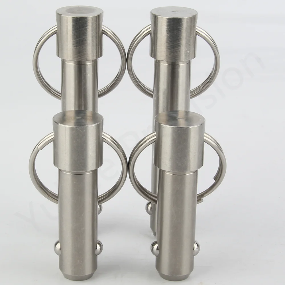 YK114 Stainless Steel Spring Ball Head Locking Pin Quick Release Locating Pins With Pull Ring For Quickly Lock And Positioning stainless steel ball lock pins